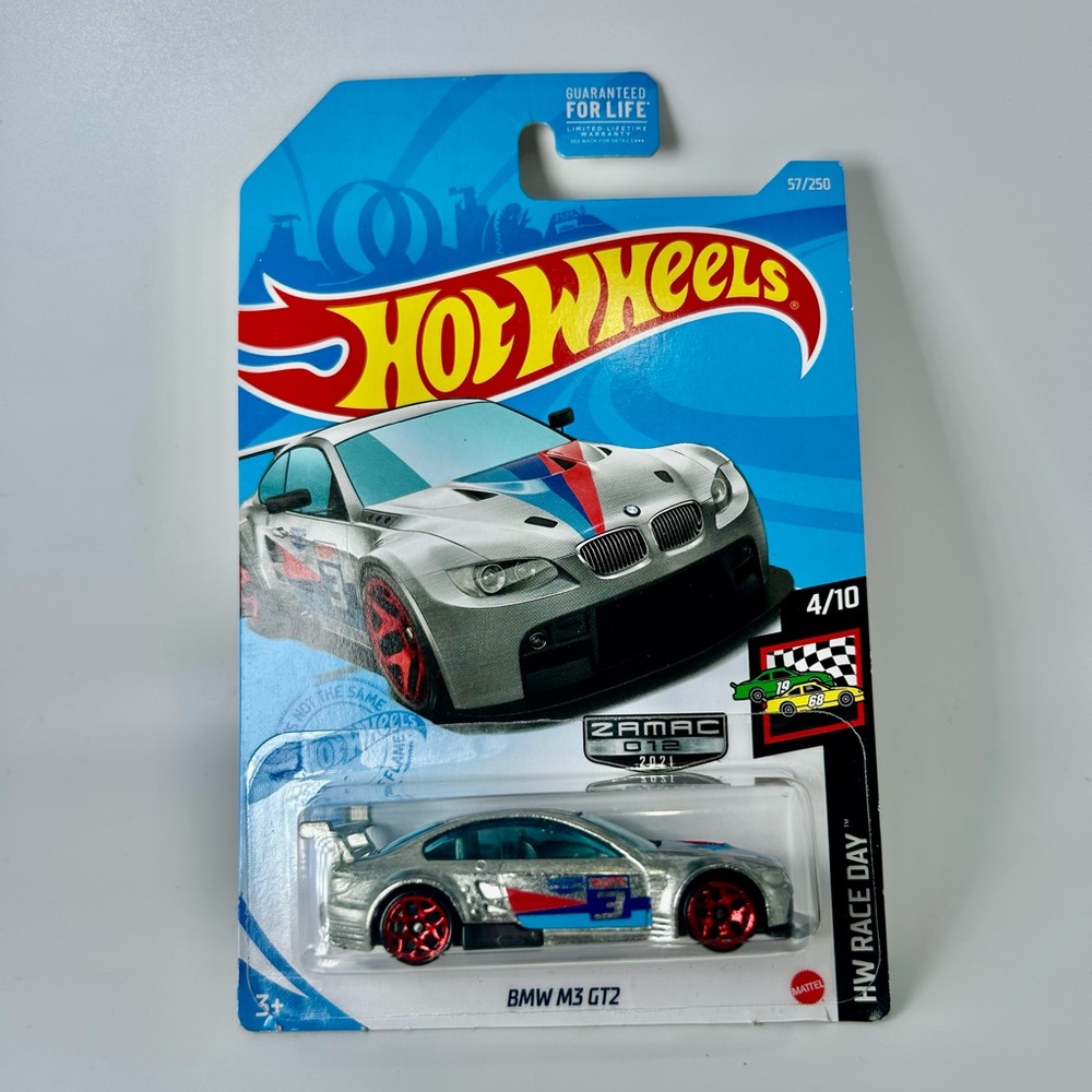 2021 Hot Wheels Zamac BMW M3 GT2 HW Race Day 57/250 Zamac Edition NEW 4/10
